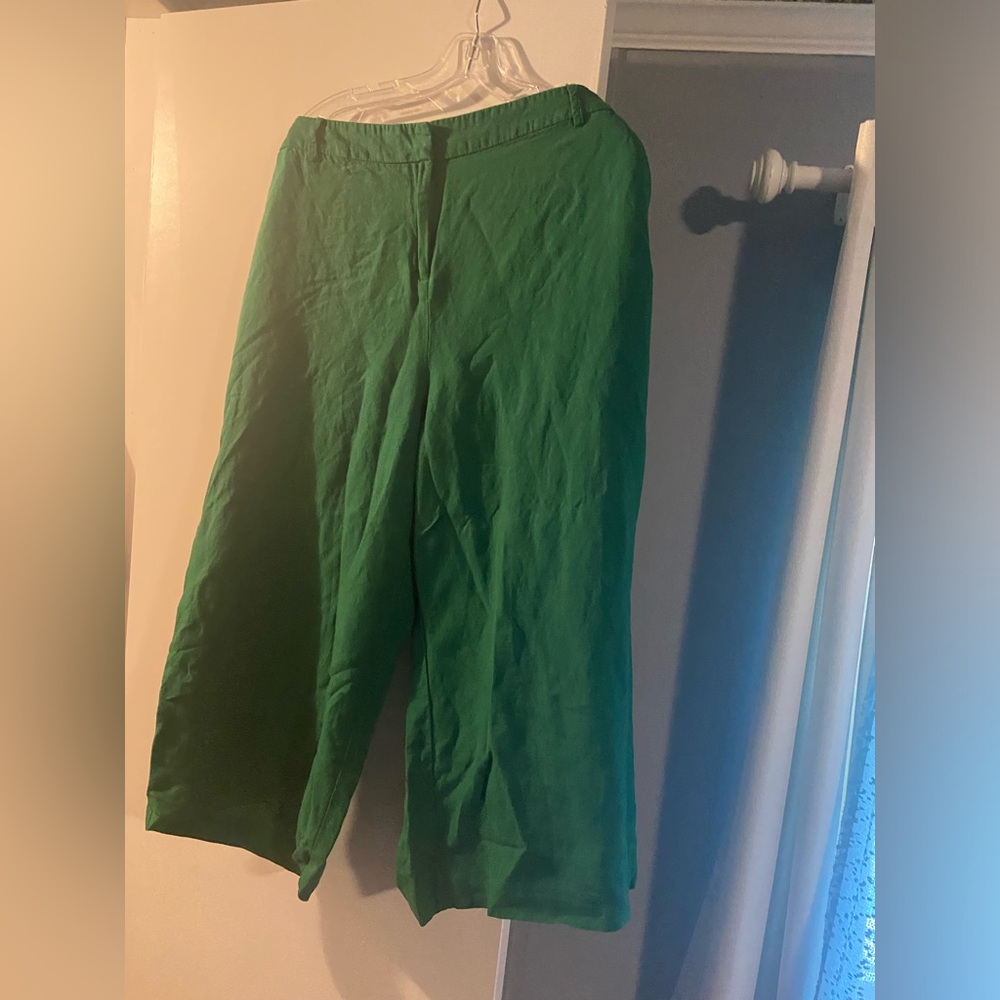 Worthington Wide Leg Cropped Pants size XL